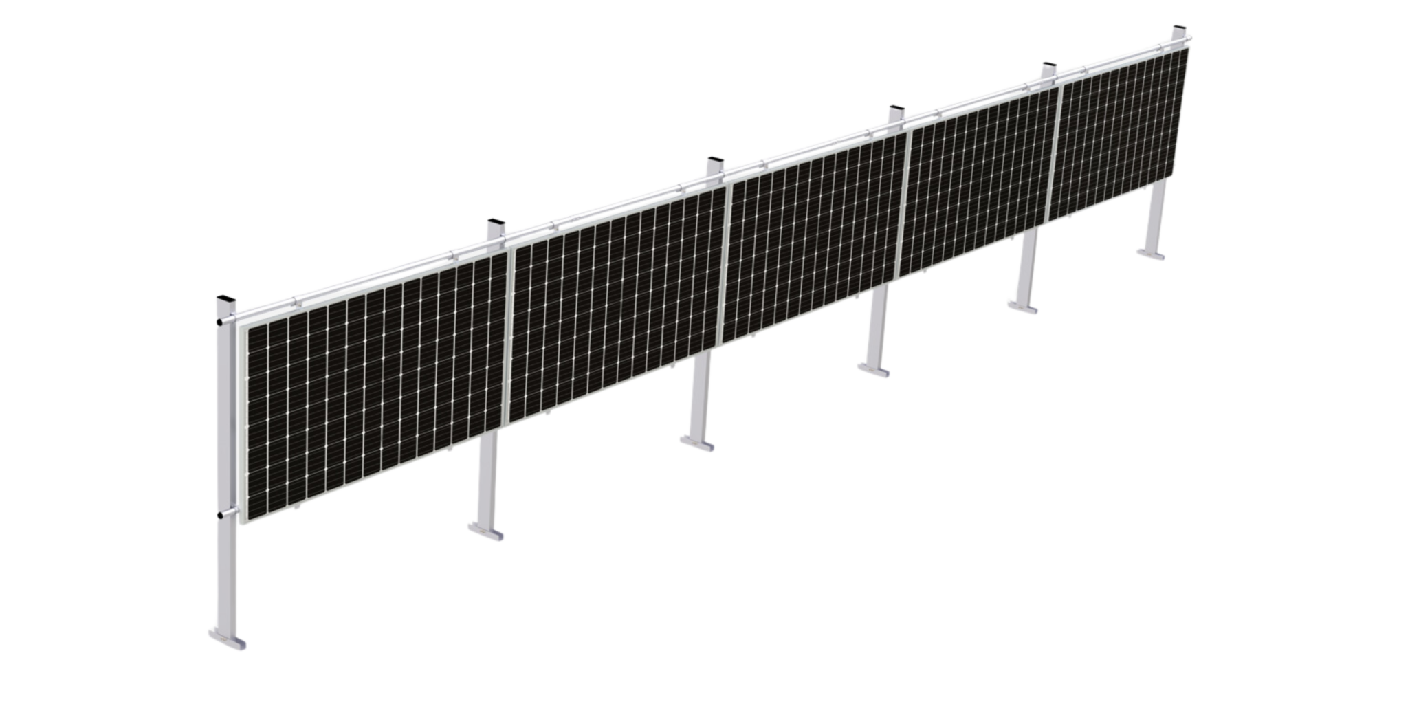 Portable Storage Fence Racks Fence Rack - Vertical Solar Mount for Bifacial Panels