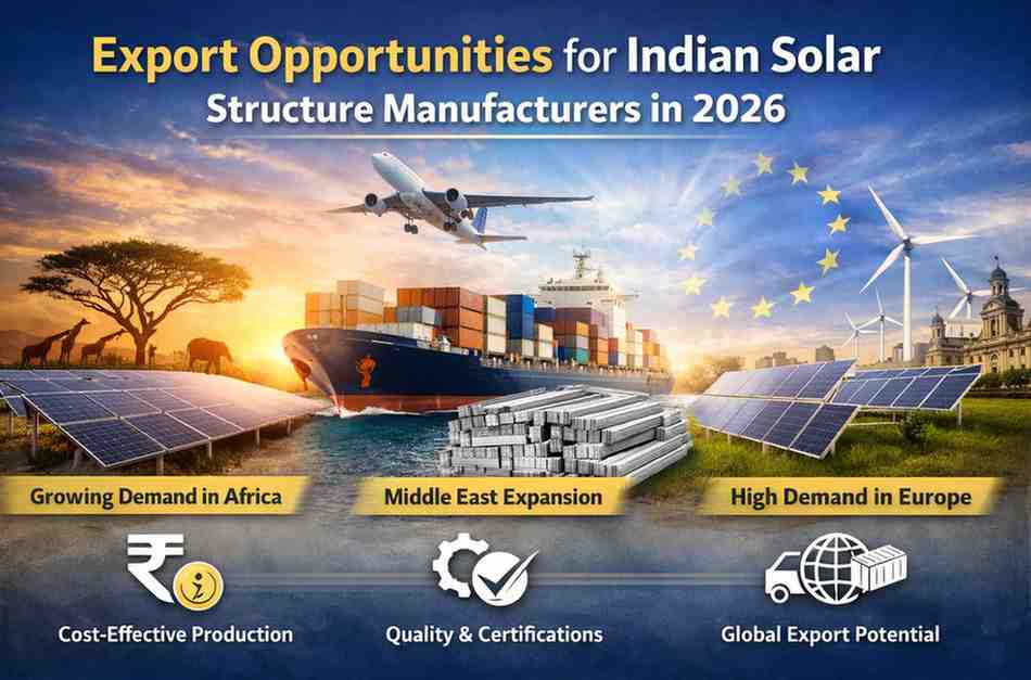 Export Opportunities for Indian Solar Structure Manufacturers in 2026